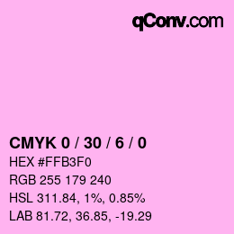 Color code: CMYK 0 / 30 / 6 / 0 | qconv.com