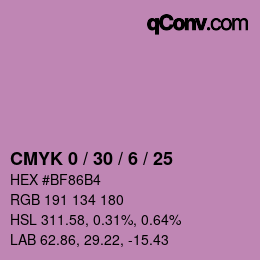 Color code: CMYK 0 / 30 / 6 / 25 | qconv.com