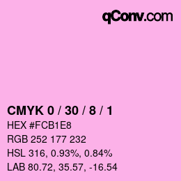 Color code: CMYK 0 / 30 / 8 / 1 | qconv.com