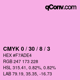 カラーコード: CMYK 0 / 30 / 8 / 3 | qconv.com