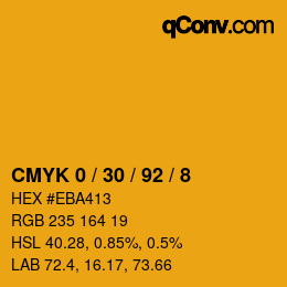 Color code: CMYK 0 / 30 / 92 / 8 | qconv.com