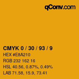 Color code: CMYK 0 / 30 / 93 / 9 | qconv.com