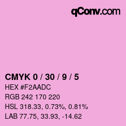 Color code: CMYK 0 / 30 / 9 / 5 | qconv.com
