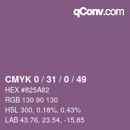 Color code: CMYK 0 / 31 / 0 / 49 | qconv.com