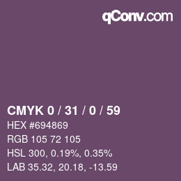 Color code: CMYK 0 / 31 / 0 / 59 | qconv.com