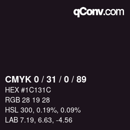 Color code: CMYK 0 / 31 / 0 / 89 | qconv.com