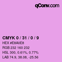 Color code: CMYK 0 / 31 / 0 / 9 | qconv.com