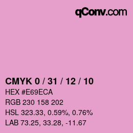Color code: CMYK 0 / 31 / 12 / 10 | qconv.com