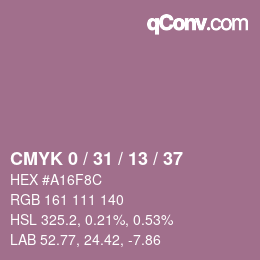 Color code: CMYK 0 / 31 / 13 / 37 | qconv.com