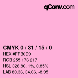 Color code: CMYK 0 / 31 / 15 / 0 | qconv.com