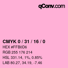 Color code: CMYK 0 / 31 / 16 / 0 | qconv.com