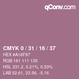 Color code: CMYK 0 / 31 / 16 / 37 | qconv.com