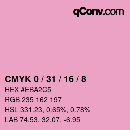 Color code: CMYK 0 / 31 / 16 / 8 | qconv.com