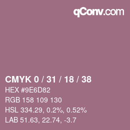 Color code: CMYK 0 / 31 / 18 / 38 | qconv.com