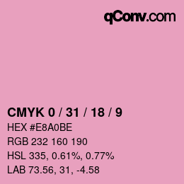Color code: CMYK 0 / 31 / 18 / 9 | qconv.com