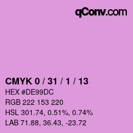 Color code: CMYK 0 / 31 / 1 / 13 | qconv.com