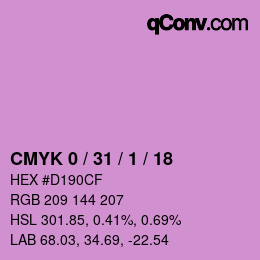 Color code: CMYK 0 / 31 / 1 / 18 | qconv.com