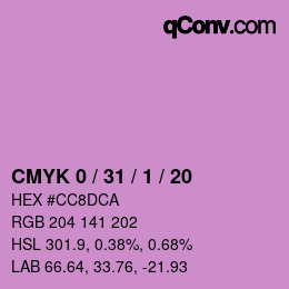 Color code: CMYK 0 / 31 / 1 / 20 | qconv.com