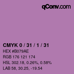 Color code: CMYK 0 / 31 / 1 / 31 | qconv.com