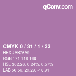 Color code: CMYK 0 / 31 / 1 / 33 | qconv.com