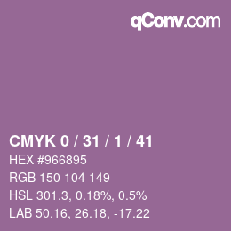 Color code: CMYK 0 / 31 / 1 / 41 | qconv.com