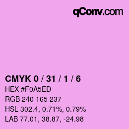 Color code: CMYK 0 / 31 / 1 / 6 | qconv.com