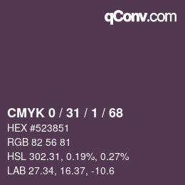 Color code: CMYK 0 / 31 / 1 / 68 | qconv.com