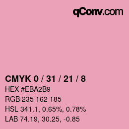 カラーコード: CMYK 0 / 31 / 21 / 8 | qconv.com