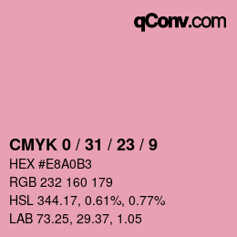 Color code: CMYK 0 / 31 / 23 / 9 | qconv.com