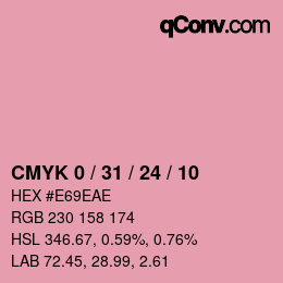 Color code: CMYK 0 / 31 / 24 / 10 | qconv.com