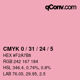 Color code: CMYK 0 / 31 / 24 / 5 | qconv.com