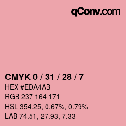 Color code: CMYK 0 / 31 / 28 / 7 | qconv.com