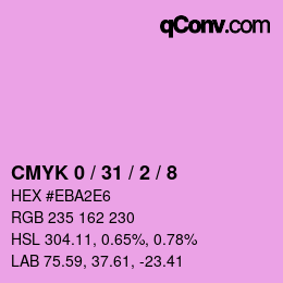 Farbcode: CMYK 0 / 31 / 2 / 8 | qconv.com