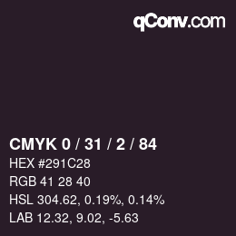 Color code: CMYK 0 / 31 / 2 / 84 | qconv.com