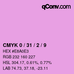 颜色代码: CMYK 0 / 31 / 2 / 9 | qconv.com