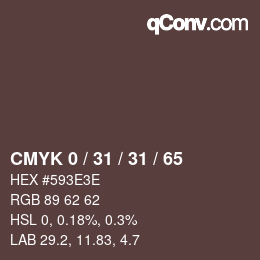 Color code: CMYK 0 / 31 / 31 / 65 | qconv.com