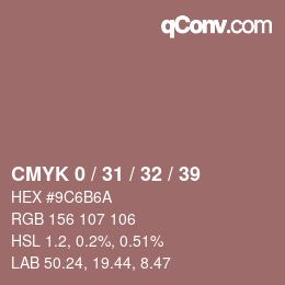 Color code: CMYK 0 / 31 / 32 / 39 | qconv.com