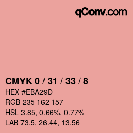 Color code: CMYK 0 / 31 / 33 / 8 | qconv.com