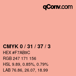 Color code: CMYK 0 / 31 / 37 / 3 | qconv.com