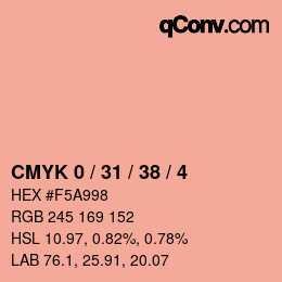 Color code: CMYK 0 / 31 / 38 / 4 | qconv.com