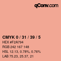 Color code: CMYK 0 / 31 / 39 / 5 | qconv.com