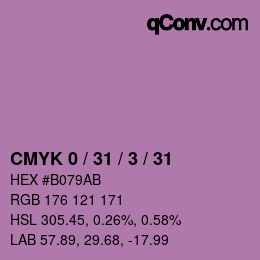 Color code: CMYK 0 / 31 / 3 / 31 | qconv.com