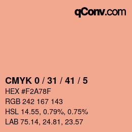 Código de color: CMYK 0 / 31 / 41 / 5 | qconv.com