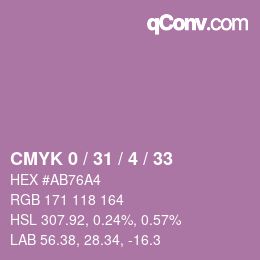 Color code: CMYK 0 / 31 / 4 / 33 | qconv.com