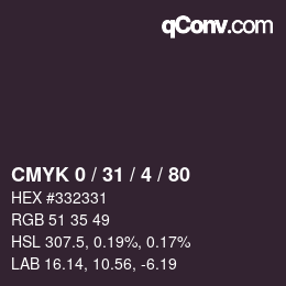 Color code: CMYK 0 / 31 / 4 / 80 | qconv.com