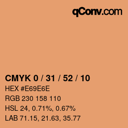 Color code: CMYK 0 / 31 / 52 / 10 | qconv.com