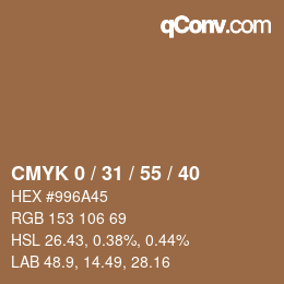 Color code: CMYK 0 / 31 / 55 / 40 | qconv.com