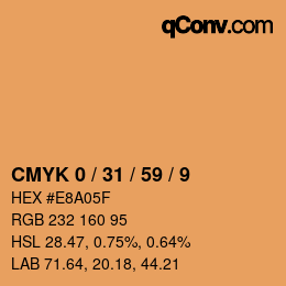 Color code: CMYK 0 / 31 / 59 / 9 | qconv.com