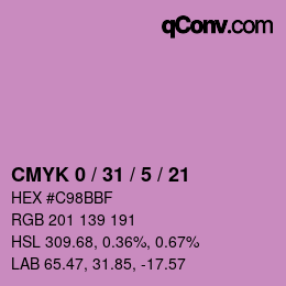 Color code: CMYK 0 / 31 / 5 / 21 | qconv.com