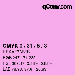 Color code: CMYK 0 / 31 / 5 / 3 | qconv.com